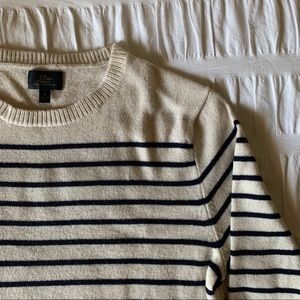 J. Crew Cashmere Stripped Sweater